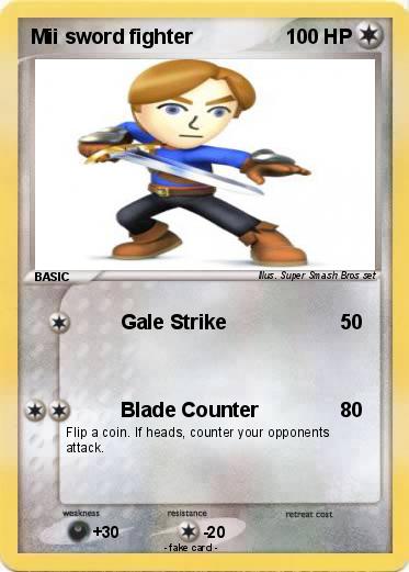 Pokemon Mii sword fighter
