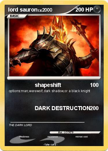 Pokemon lord sauron