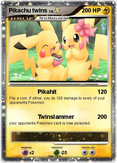 Pokemon Pikachu twins