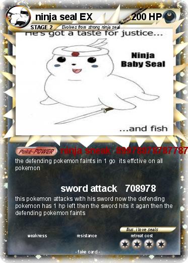 Pokemon ninja seal EX