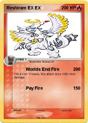 Pokemon Reshiram EX EX