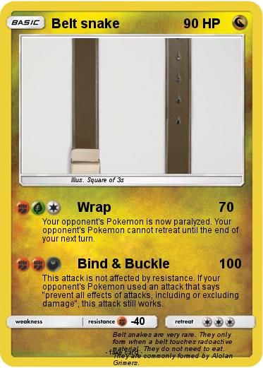 Pokemon Belt snake