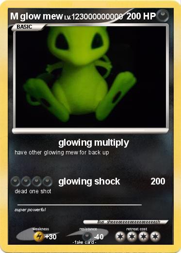 Pokemon M glow mew