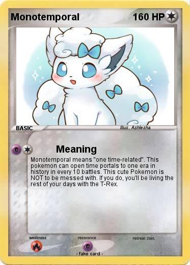 Pokemon Monotemporal