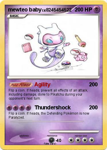 Pokemon mewteo baby