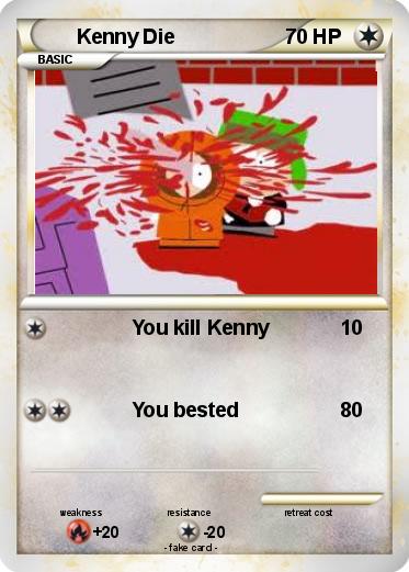 Pokemon Kenny Die