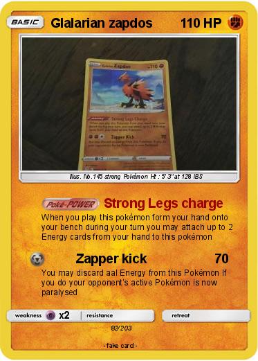Pokemon Glalarian zapdos