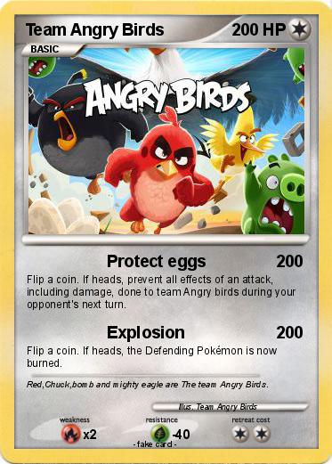 Pokemon Team Angry Birds