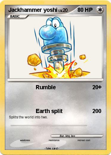 Pokemon Jackhammer yoshi