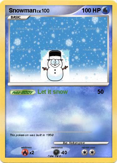Pokemon Snowman