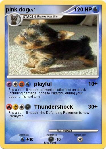 Pokemon pink dog