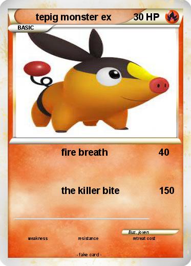 Pokemon tepig monster ex