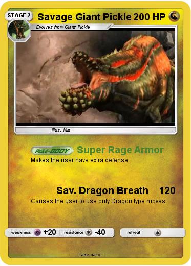 Pokemon Savage Giant Pickle