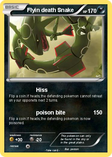 Pokemon Flyin death Snake