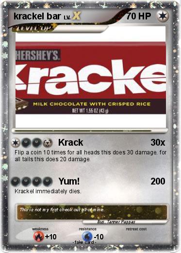 Pokemon krackel bar