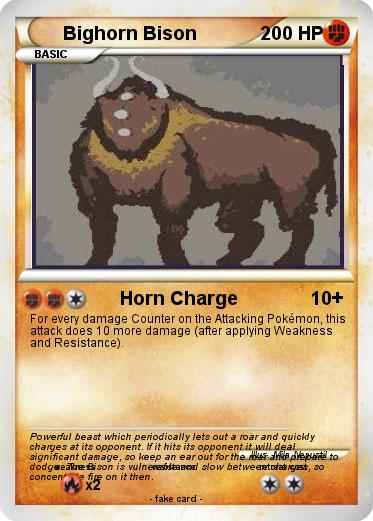 Pokemon Bighorn Bison