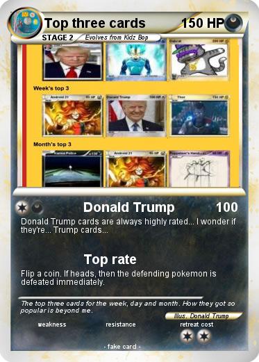 Pokemon Top three cards