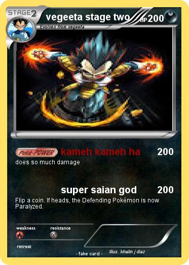 Pokemon vegeeta stage two
