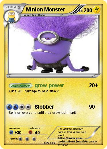 Pokemon Minion Monster