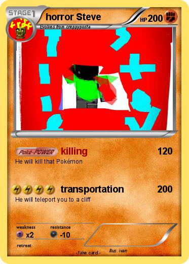 Pokemon horror Steve