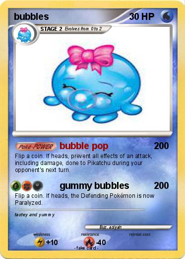 Pokemon bubbles