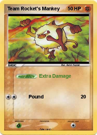 Pokemon Team Rocket's Mankey