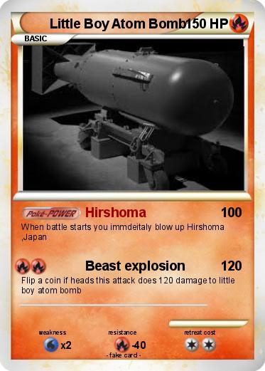 Pokemon Little Boy Atom Bomb