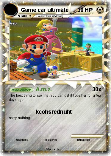 Pokemon Game car ultimate