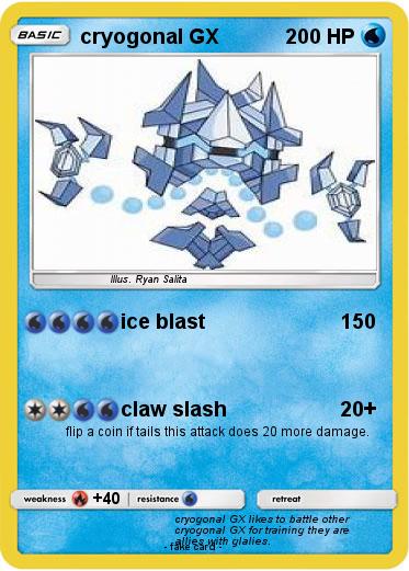 Pokemon cryogonal GX