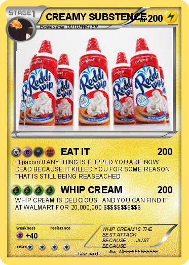 Pokemon CREAMY SUBSTENCE