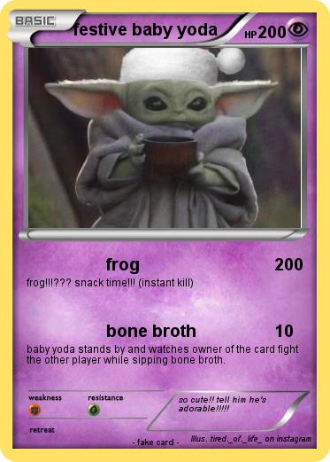 Pokemon festive baby yoda