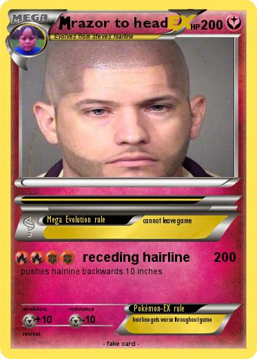 Pokemon razor to head