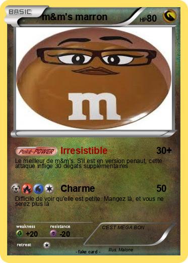Pokemon m&m's marron