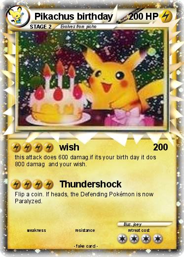 Pokemon Pikachus birthday