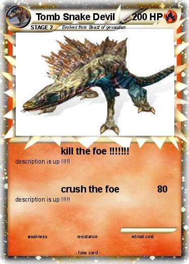 Pokemon Tomb Snake Devil
