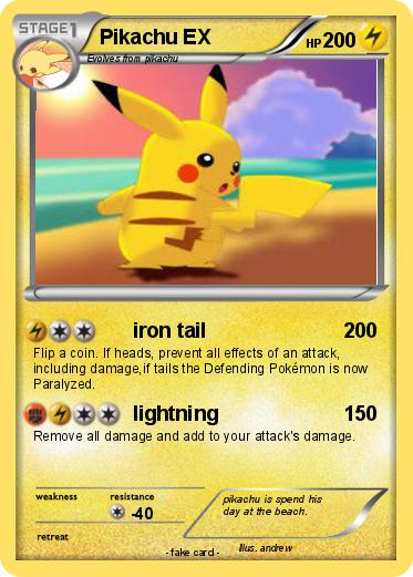 Pokemon Pikachu EX