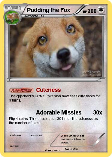 Pokemon Pudding the Fox