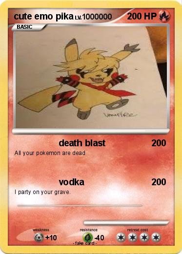 Pokemon cute emo pika