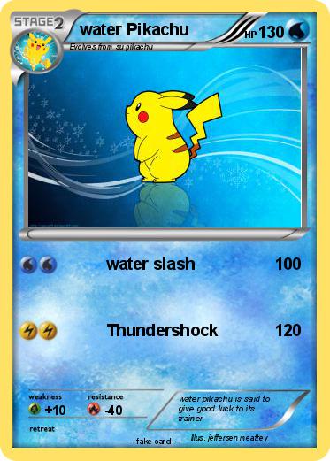 Pokemon water Pikachu