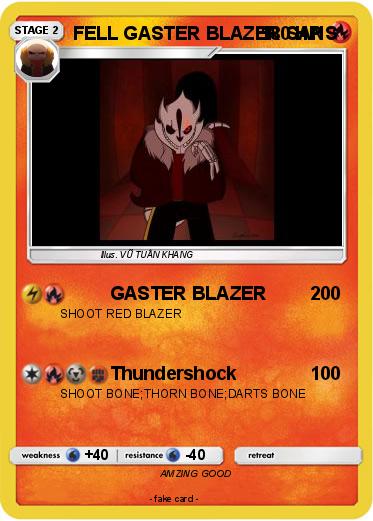 Pokemon FELL GASTER BLAZER SANS