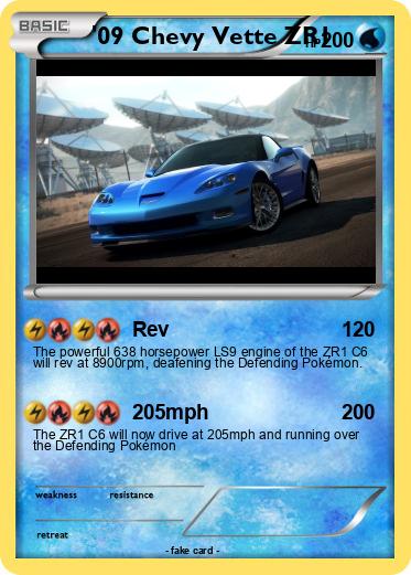 Pokemon '09 Chevy Vette ZR1