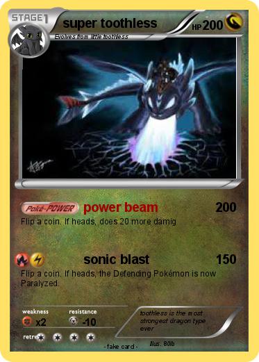 Pokemon super toothless