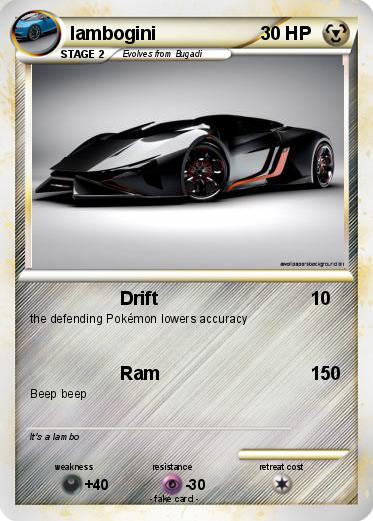 Pokemon lambogini