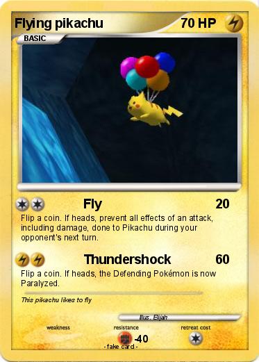 Pokemon Flying pikachu