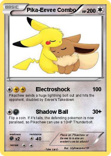 Pokemon Pika-Eevee Combo