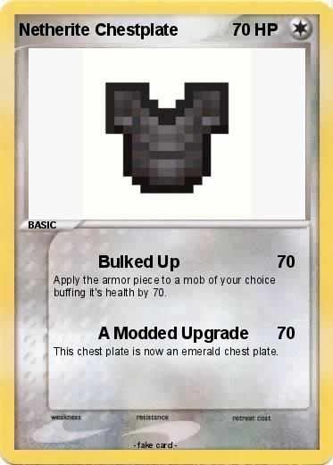 Pokemon Netherite Chestplate