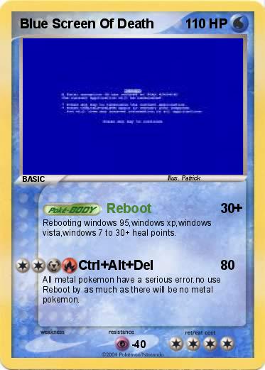 Pokemon Blue Screen Of Death