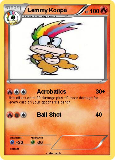 Pokemon Lemmy Koopa