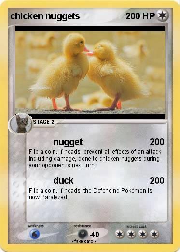 Pokemon chicken nuggets