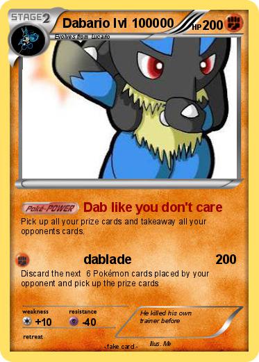 Pokemon Dabario lvl 100000